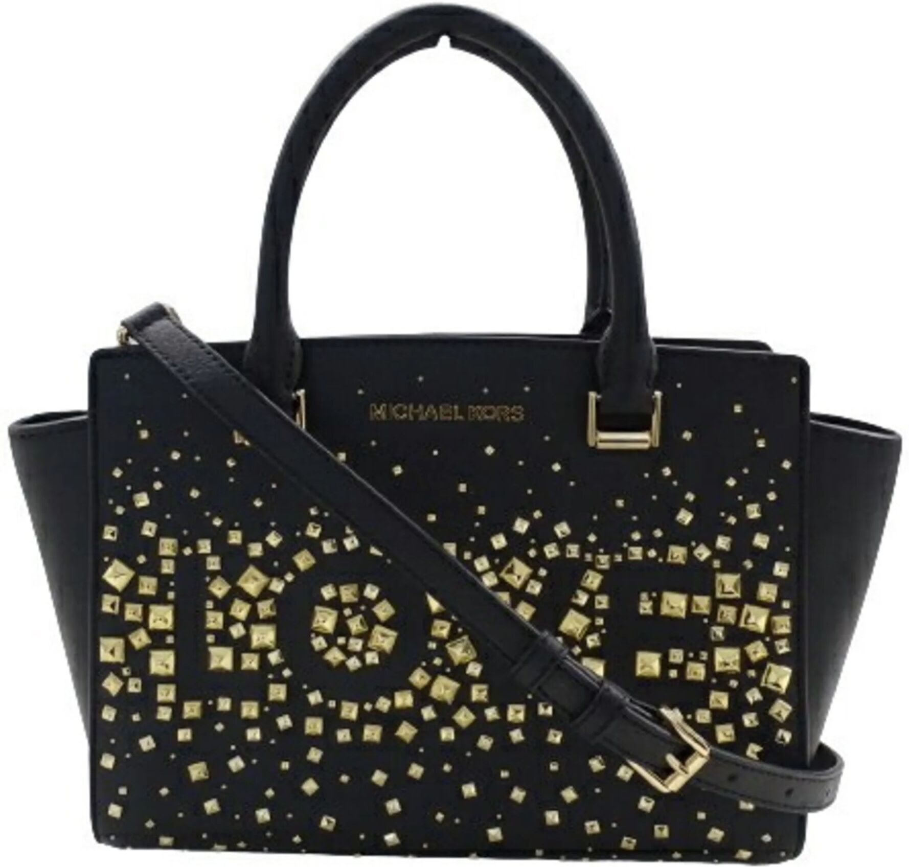 Michael Kors Bags Women's Handbags Shoulder 2way Leather Studs LOVE Black