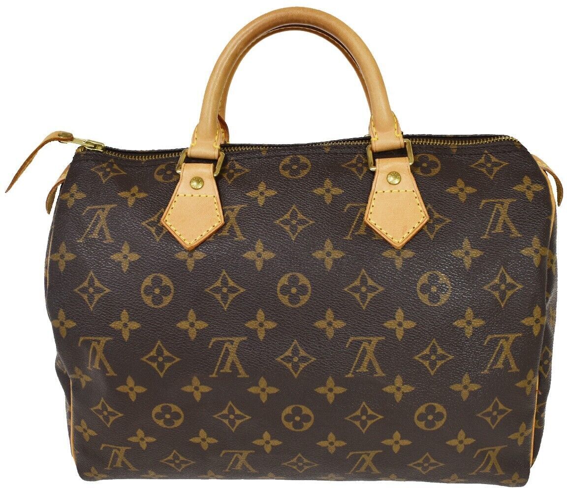 LOUIS VUITTON Speedy 30 Handbag - Size: W 30 x H 21 x D 17 cm