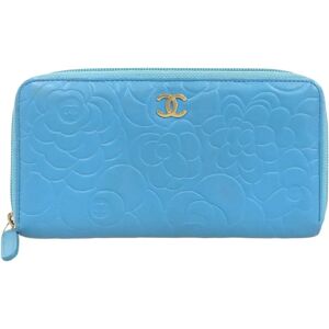 Chanel Camellia Coco Mark Round Long Wallet Boutique Seal 2012/2/14 K.T 15th Series A50085