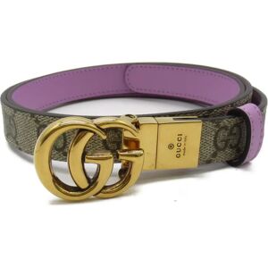 Gucci GG Marmont reversible belt Beige Purple GG Supreme Canvas 65941892TIC976385