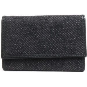 Gucci Key Case GG Canvas Black Unisex 150402 h30218i