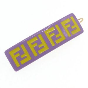 Fendi Hair Clip JFP402 Purple Yellow 100% Acetate KIDS Barrette