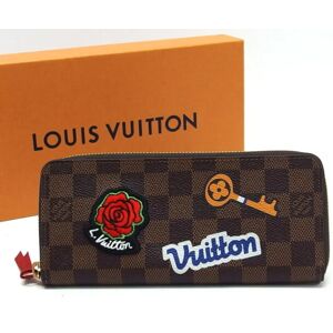 LOUIS VUITTON Damier Portefeuille Clemence LV Stories N60147