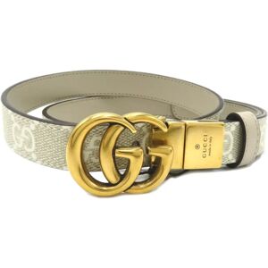 Gucci GG supreme belt Beige Beige / Ebony PVC coated canvas GG Supreme Canvas 659418FABY3976480