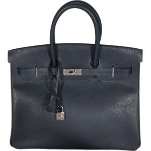 Hermes Bleu Indigo Vache Liegee Birkin 35 PHW