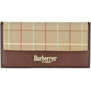 Burberry Notebook Canvas/Leather Brown Ladies