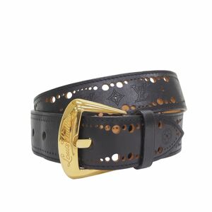 LOUIS VUITTON M9679 Saint Tulle Phoenix 40MM Belt Nomad Monogram Punching Black Waist 85