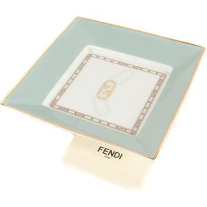 Fendi O Lock Multi Tray Dish Miscellaneous Goods Home Light Blue High Luxury