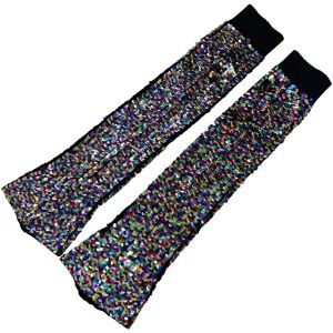 Chanel Cocomark Leg Warmers Sequins 24C AA9806 Gaiter Black Multicolor Ladies 24SS New