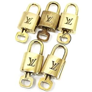 LOUIS VUITTON Cadena Padlock Set of 5 Gold 313 315