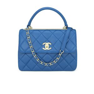 Chanel Trendy CC Small Blue Lambskin Light Gold Hardware 2019