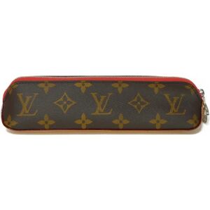 LOUIS VUITTON Pen Case Truth Elisabeth LV Flower Brown Red Pencil Circle Monogram Rouge GI0009 Men's Women's