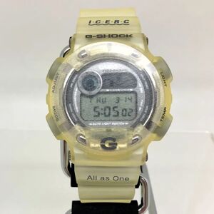 Casio G-SHOCK Watch DW-8600KJ-8T 7th Dolphin Whale Official Irukuji Special ICERC White Skeleton Gray Digital Quartz ITVGBSZUCLEW