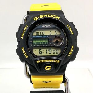 Casio G-SHOCK Watch DW-6100DW-9 First Generation Irukuji Dolphin Whale 4th Digital Quartz Black Yellow IT6W9NA3S7SS