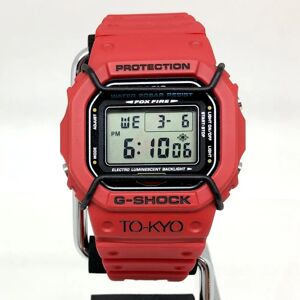 Casio G-SHOCK Watch DW-5600ED BACK TO THE 90S TO-KYO Digital Quartz Square Face Red Men's ITY57YJQXZ68