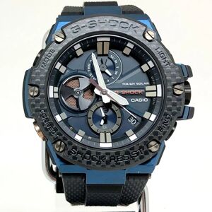 Casio G-SHOCK Watch GST-B100XB-2A G-STEEL G Steel Bluetooth Equipped with Toughness Carbon Smartphone Link Tough Solar Black Blue Analog Men's IT9DO8GWZML9