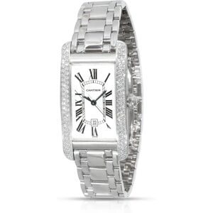 Cartier Tank Americaine WB7026L1 Unisex Watch in White Gold