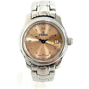 Fendi 210L Salmon Pink Dial Quartz Watch Ladies