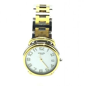 Hermes Pullman Quartz Gold Silver