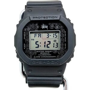 Casio G-SHOCK Watch DW-5000ST-1JR STUSSY Stussy Collaboration Double Name 25th Anniversary Model 25TH Digital Quartz Black Square Face Men's IT4T9IUX5DV6