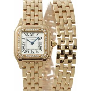 Cartier Panthere de SM WJPN0014 Ladies' Watch Diamond Bezel Silver Dial K18PG Pink Gold Quartz