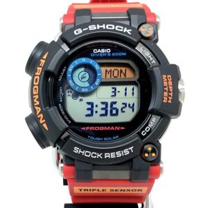 Casio G-SHOCK Watch GWF-D1000ARR-1JR FROGMAN Southern Survey ROV Collaboration Double Name Radio Solar Digital Black Red ITCJPHNEJV5O