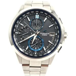 Casio OCIANUS OCW-T2600-1AJF Quartz Radio Solar Silver Black