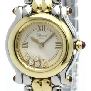 CHOPARDPolished  Happy Sports Diamond 18K Gold Steel Watch 27/8278-22 BF570957