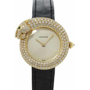 Cartier Panthere 1925 WF317531 Ladies Watch Genuine Diamond Bezel K18YG Yellow Gold Quartz