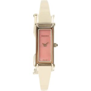 Gucci Rectangular Bangle Watch Silver/Pink