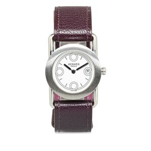 Hermes Quartz Steel Barneia Ronde Watch