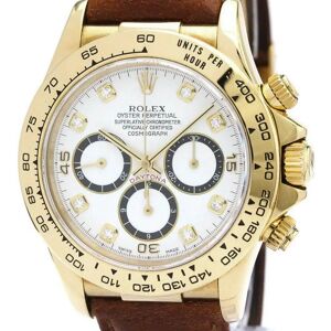 ROLEX Cosmograph Daytona 16518G Serial N 18K Gold Automatic Mens Watch BF562479