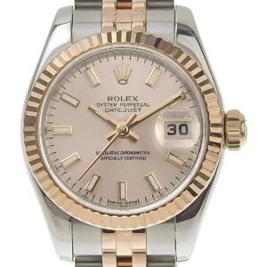 ROLEX Datejust Ladies Automatic Watch Pink Dial 179171 M Combination