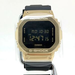 Casio G-SHOCK Watch GM-5600G-9 Metal Rubber Square Face Digital Quartz Black Gold Men's ITG09WMR3JQS