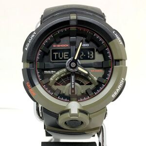 Casio G-SHOCK Watch GA-500K-3AJR CHARI&CO Tie-up Collaboration Double Name Black Khaki Olive Ana-Digi Quartz ITF2YTTD6TKC