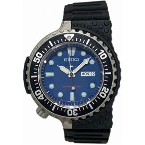 Seiko 7N36-0AG0 Quartz Prospex Giugiaro Design Diver Blue Dial Watch Men's