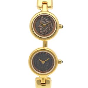 Fendi 2 time zone watch GP 620L quartz ladies