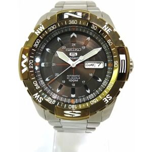 Seiko 5 Sports 7S36 04M0 Automatic Brown Dial Watch Men's