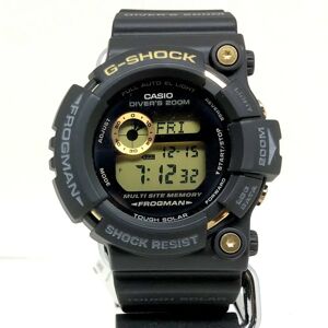 Casio G-SHOCK Watch GW-225A-1JF Frogman FROGMAN 25th Anniversary Dawn Black Digital Tough Solar Gold Men's ITFBVCKMMU98