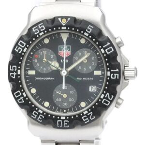 TAG HEUER Formula 1 Quartz Stainless Steel Men's Sports Watch 571.513, Black