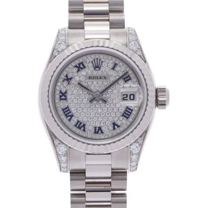 ROLEX Datejust 179239ZER Ladies WG Watch Automatic Winding Diamond Dial