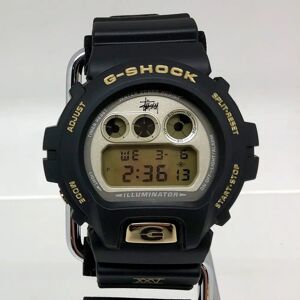 Casio G-SHOCK Watch DW-6900STS-9JR STUSSY 25th Anniversary Model 25TH ANNIVERSARY Third Double Name Collaboration Men's Black Gold IT4XYOUHN686