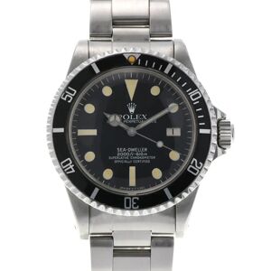 ROLEX Sea Dweller Great White 1665 Men's SS Watch Automatic Winding Black Dial