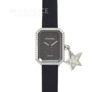 Chanel Premiere Lucky Star Watch Ladies Black Dial SS/Diamond Quartz H7943