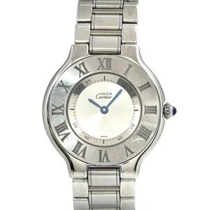 Cartier Must 21 Vantian W10110T2 Boys Watch Silver Dial Quartz