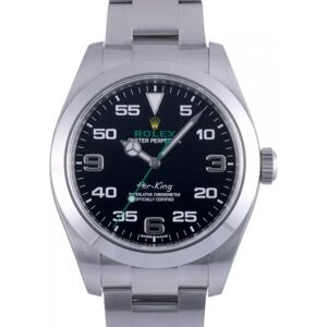 ROLEX Air King 116900 black dial watch men