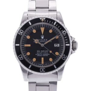 ROLEX Sea-Dweller Center Split Type 2 Dial 1665 Men's SS Watch Automatic Winding Black