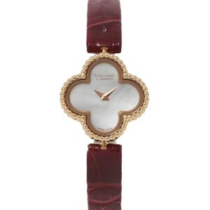 Van Cleef & Arpels Van Cleef&Arpels Sweet Alhambra Watch White Shell Dial K18PG Pink Gold Quartz