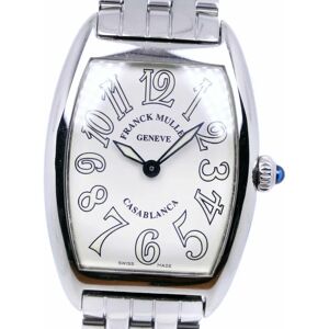 FRANCK MULLER Casablanca 1752QZ stainless steel quartz analog display ladies white dial watch