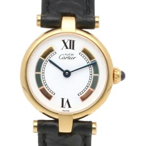 Cartier mast vermeil watch GP 590004 quartz ladies